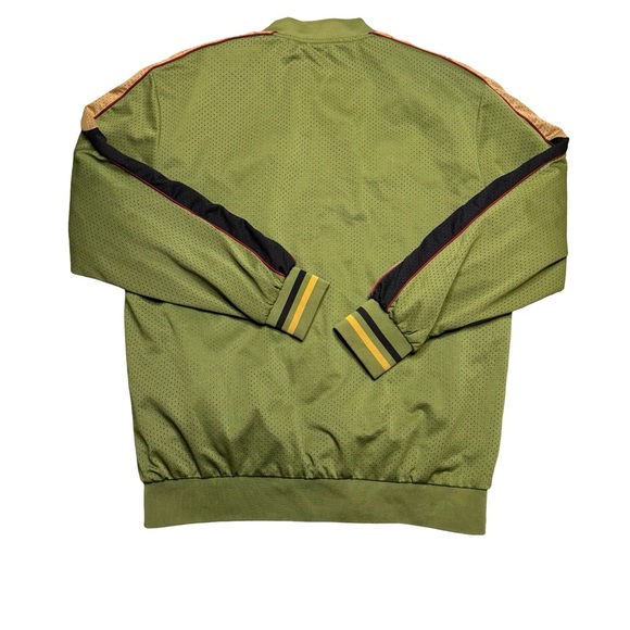 ✨🫒 LU Linea Uomo Mesh Track Jacket Olive Green Full Zip XXL 🫒✨ - Picture 2 of 4